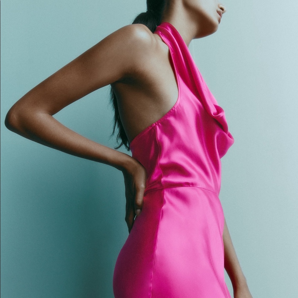 MIDI SLIP DRESS - Picture 3 of 3